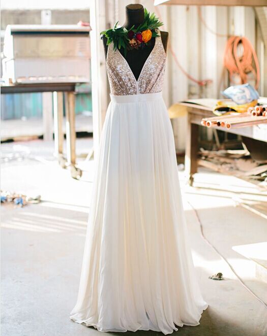 champagne dress for wedding