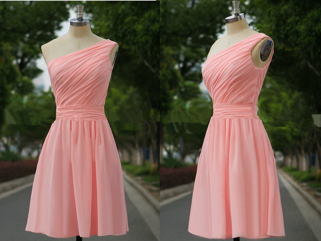 Summer Wedding Dresses with One Shoulder