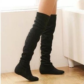 womens knee high flat boots uk