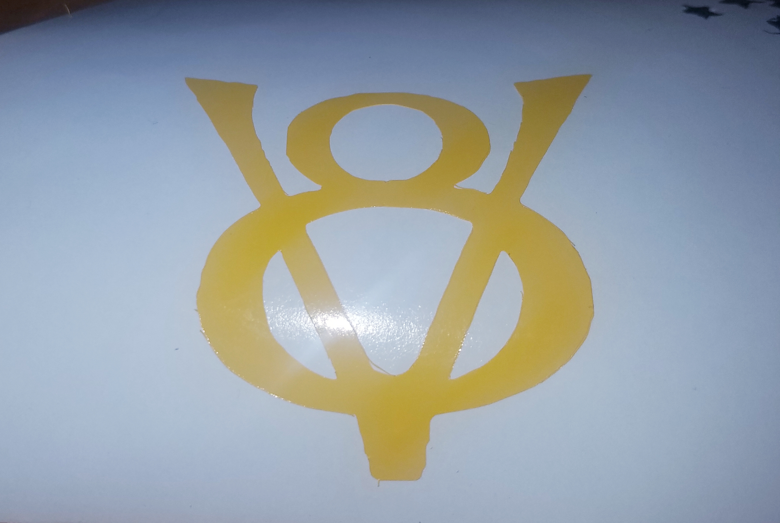 V8 outdoor vinyl decal sticker 4 inch weather resistant motor size