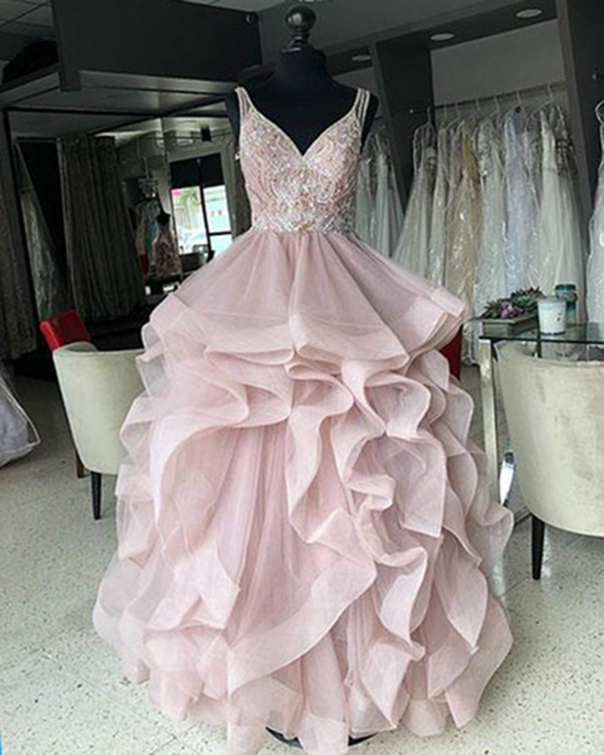 2019 pink prom dresses