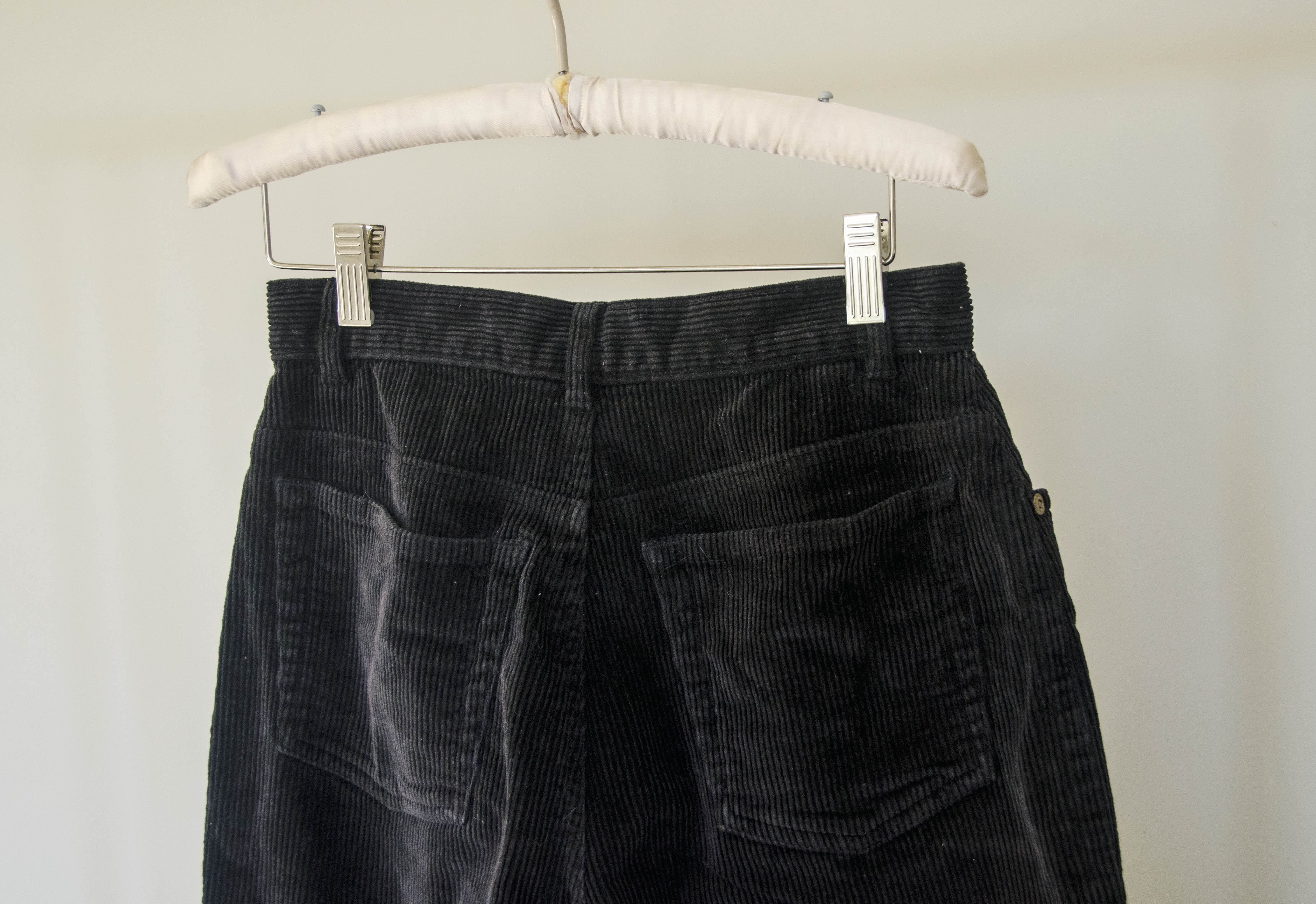 black corduroy mom jeans