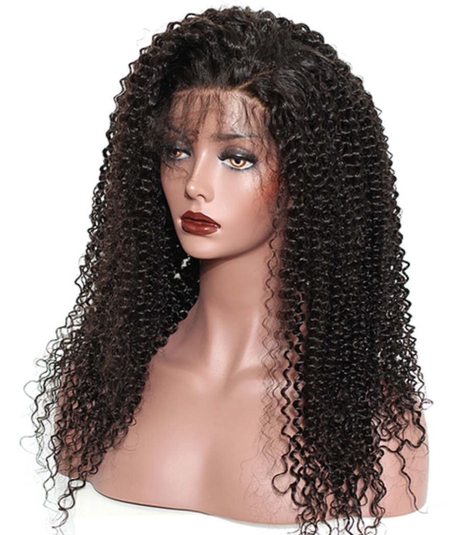 large curly wig