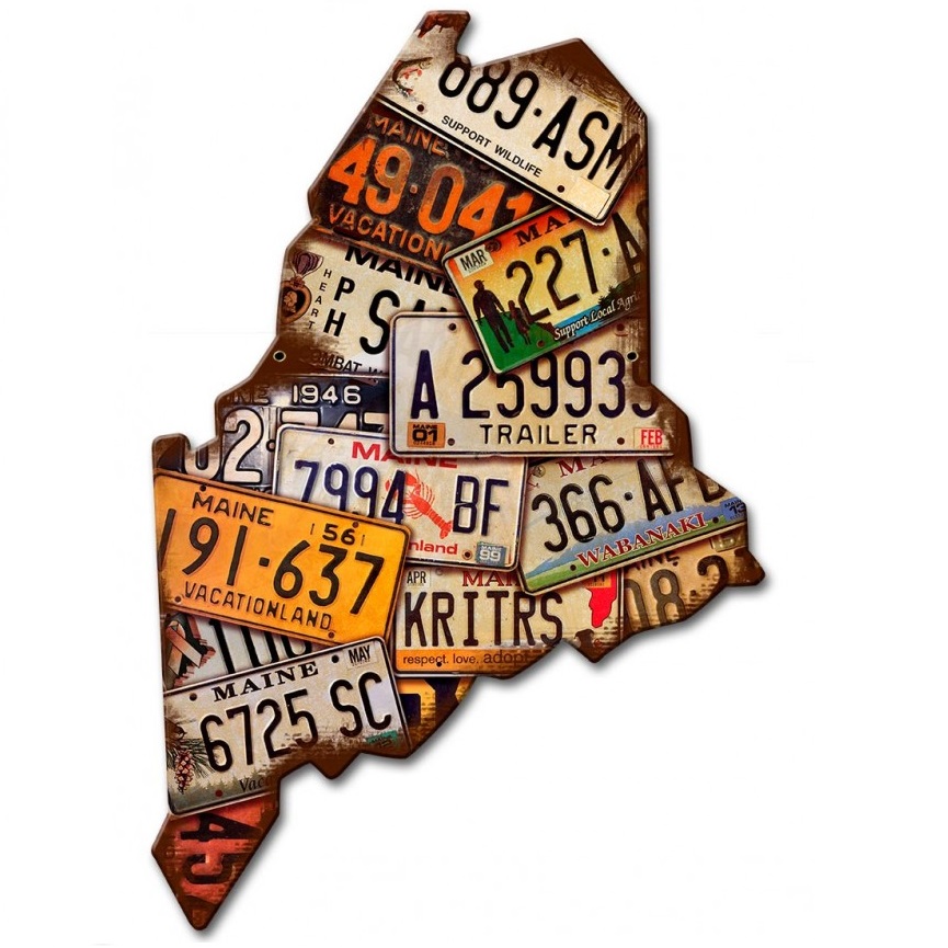 Maine License Plates · VintroSigns · Online Store Powered by Storenvy