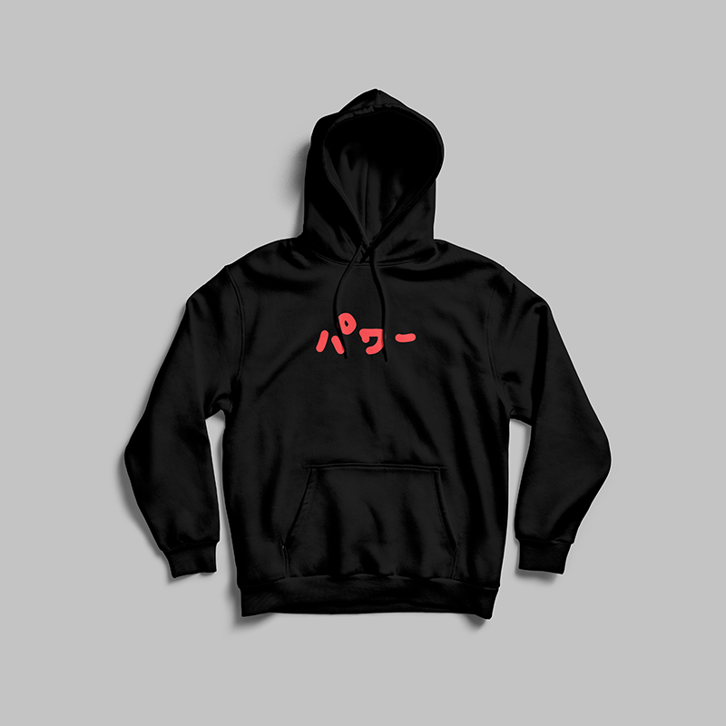 black goth hoodie