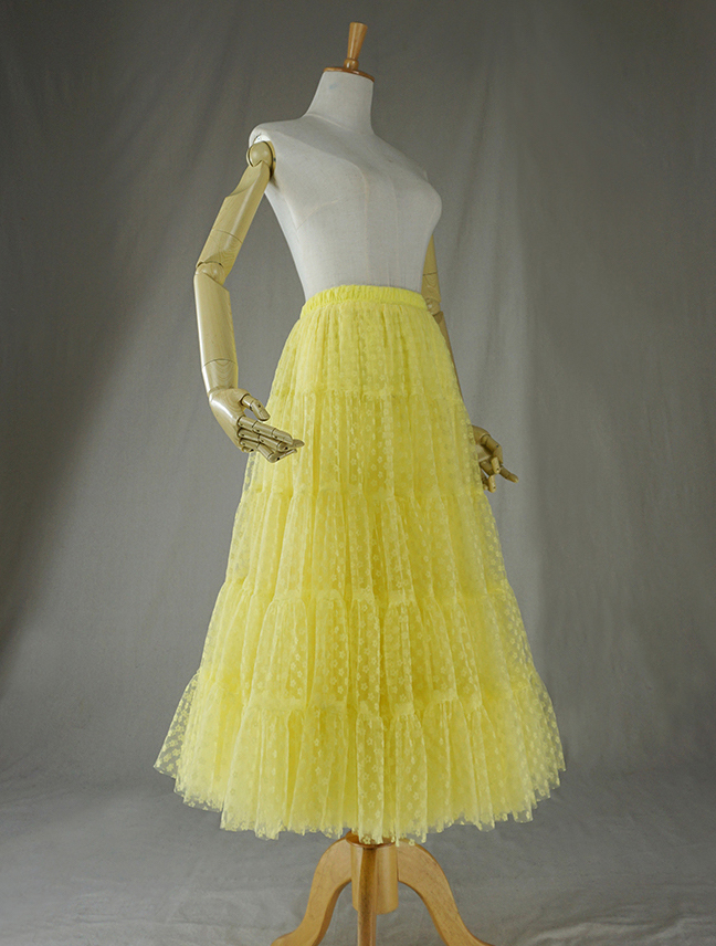 Women Yellow Tulle Skirt Yellow Bridesmaid Tulle Skirt Plus Size · Dressromantic · Online Store