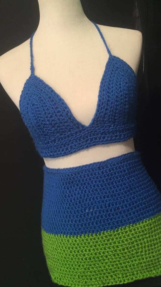 Crochet two piece outfit Clearance