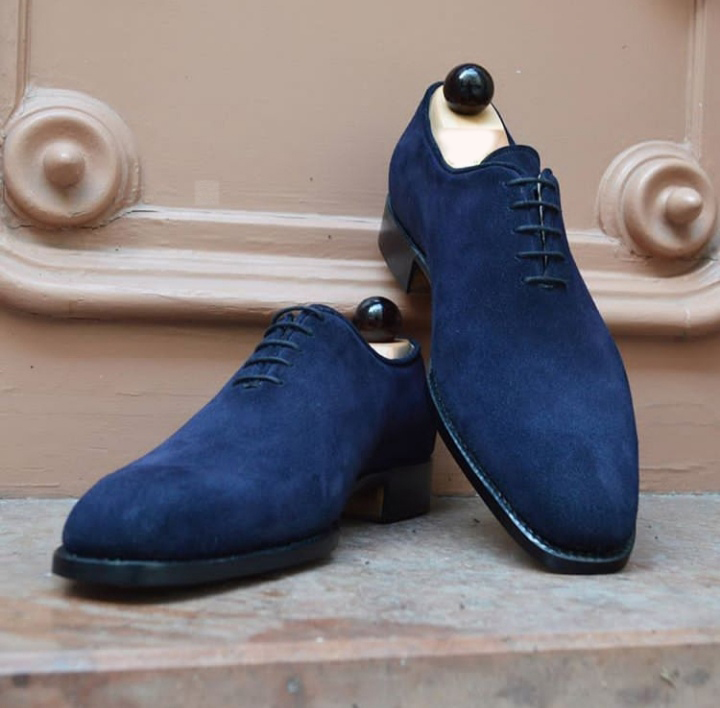 Navy blue lace up shoes Clearance