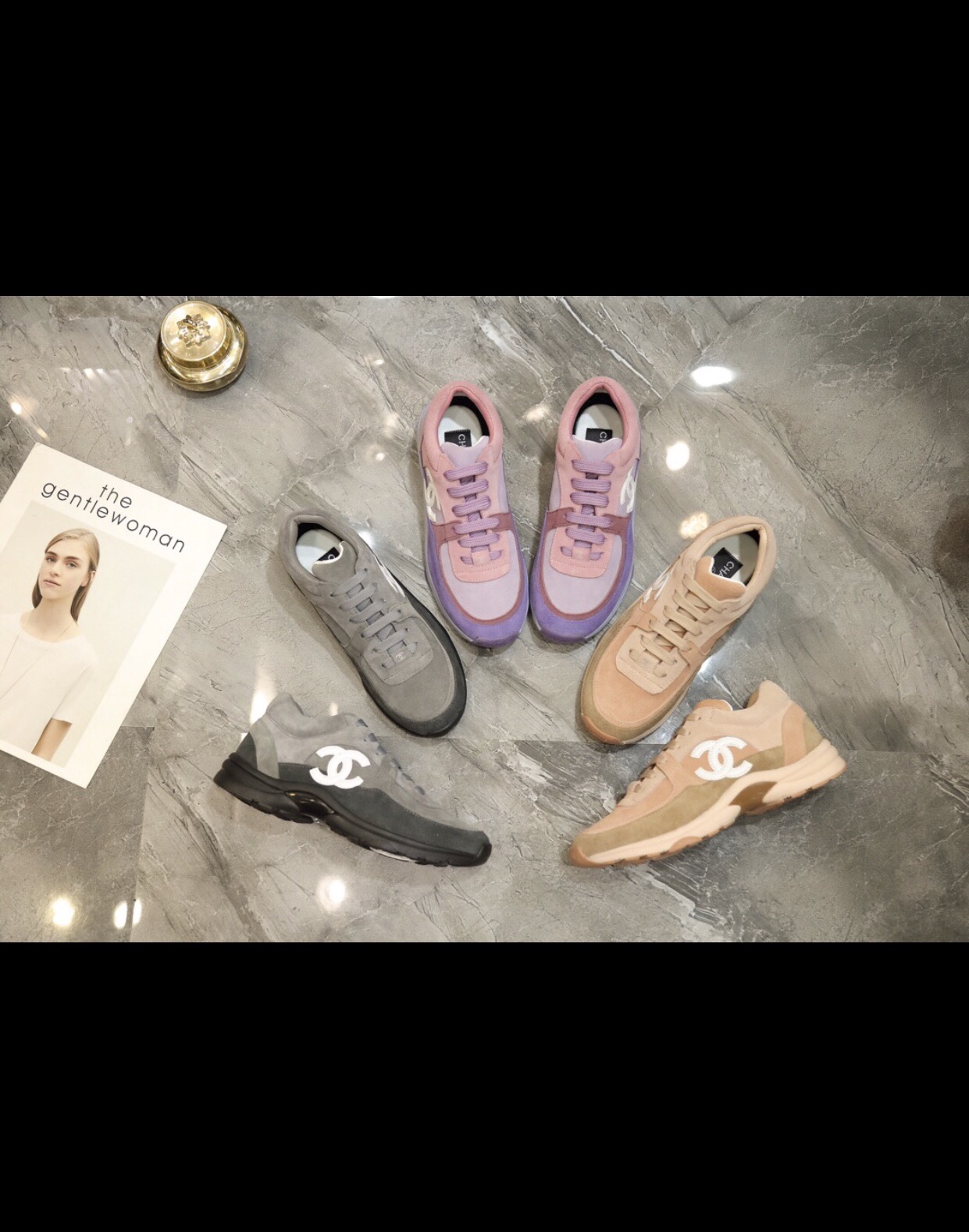 chanel sneakers cc logo