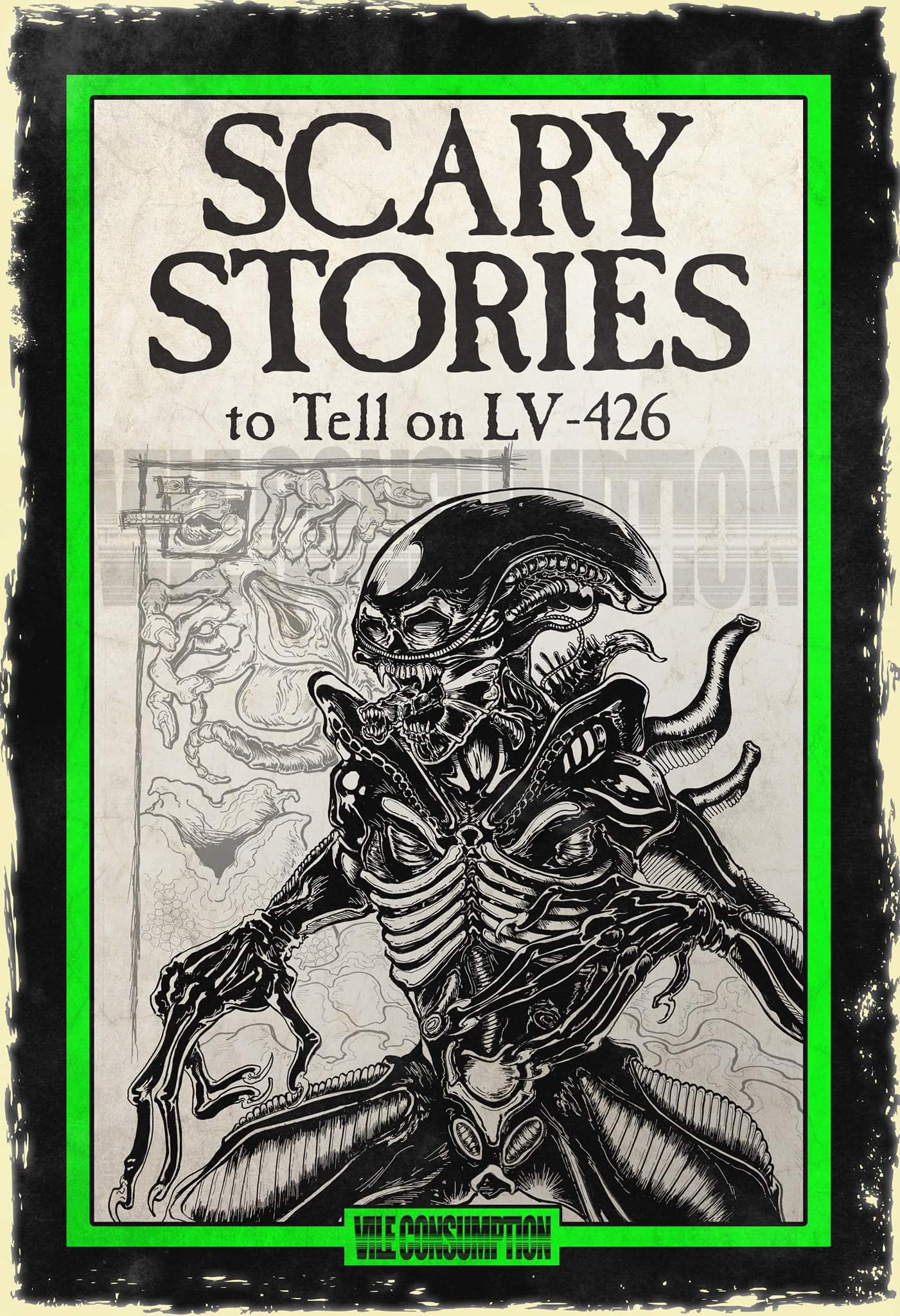 Scary stories to tell ALIENS 7 of 30 13x19 Print on Storenvy
