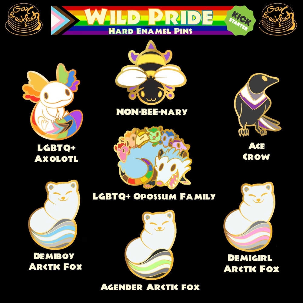 Wild Pride Enamel Pins Gay Breakfast Online Store Powered By Storenvy
