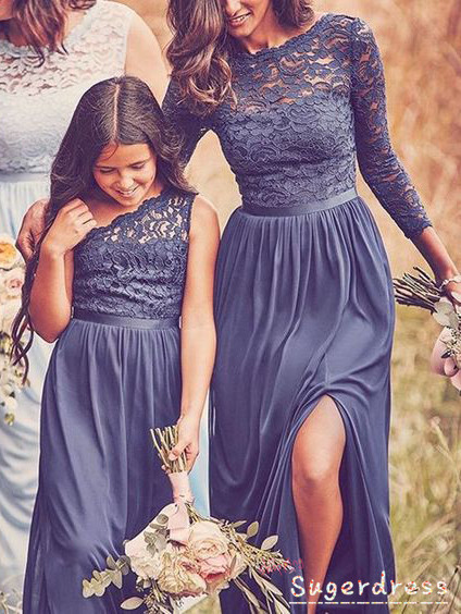 grey junior bridesmaid dresses