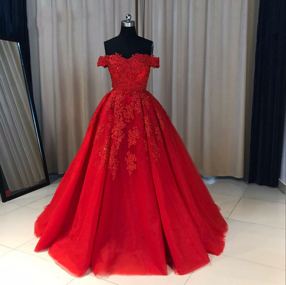 off the shoulder red homecoming dress