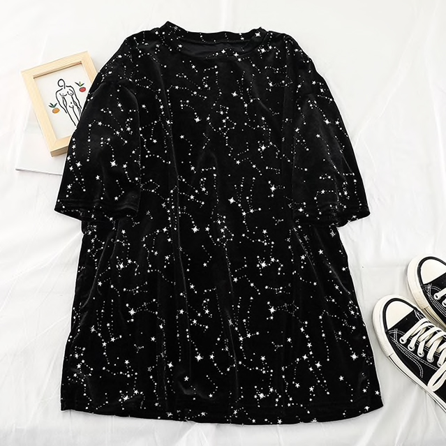 glow in the dark constellation shirt