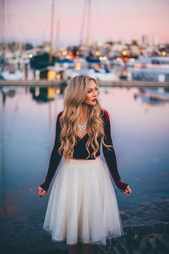 tulle skirt christmas outfit