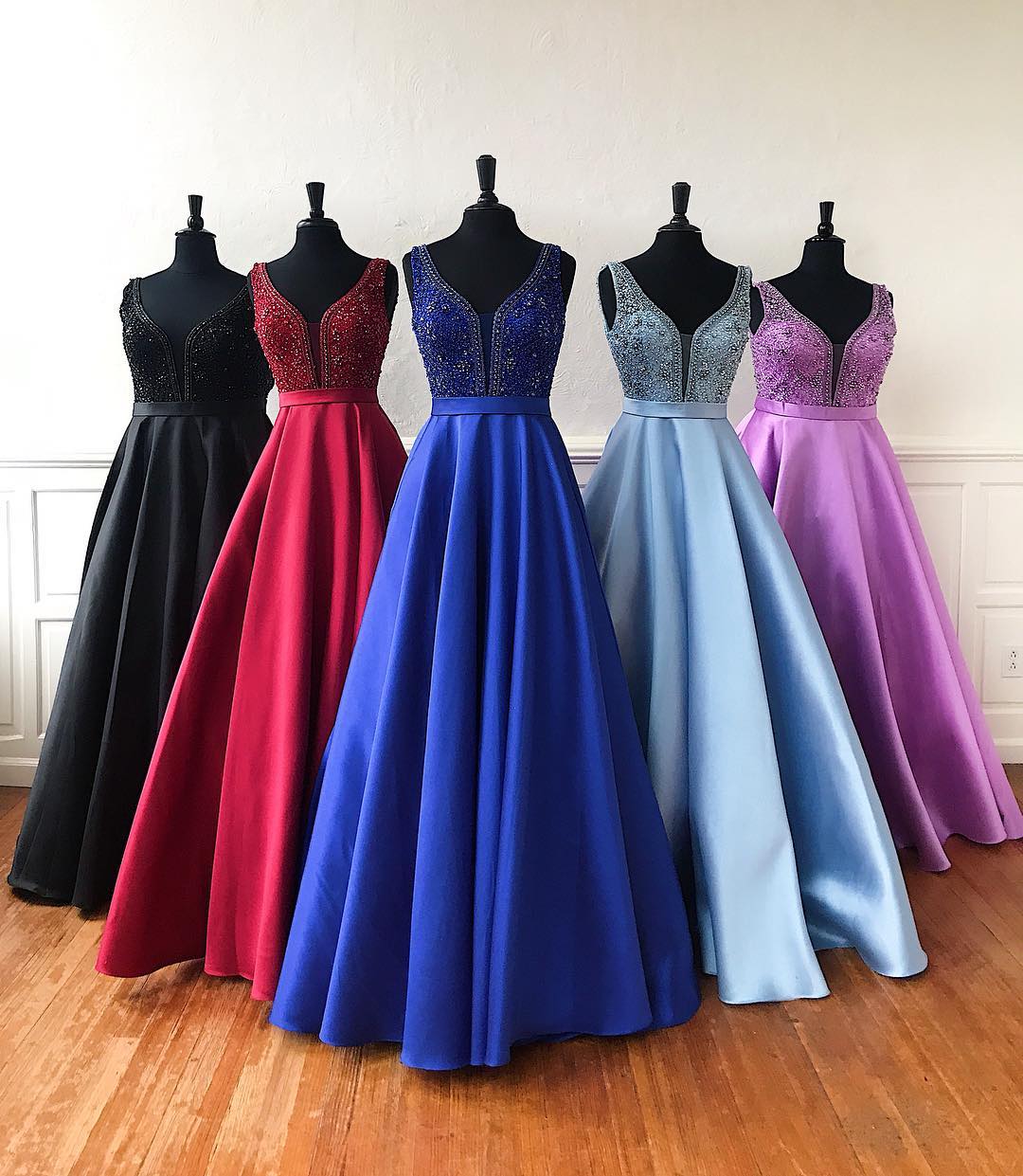 purple winter formal dresses