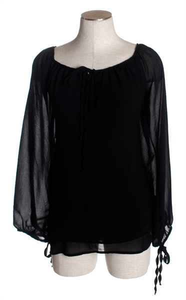 black peasant shirt