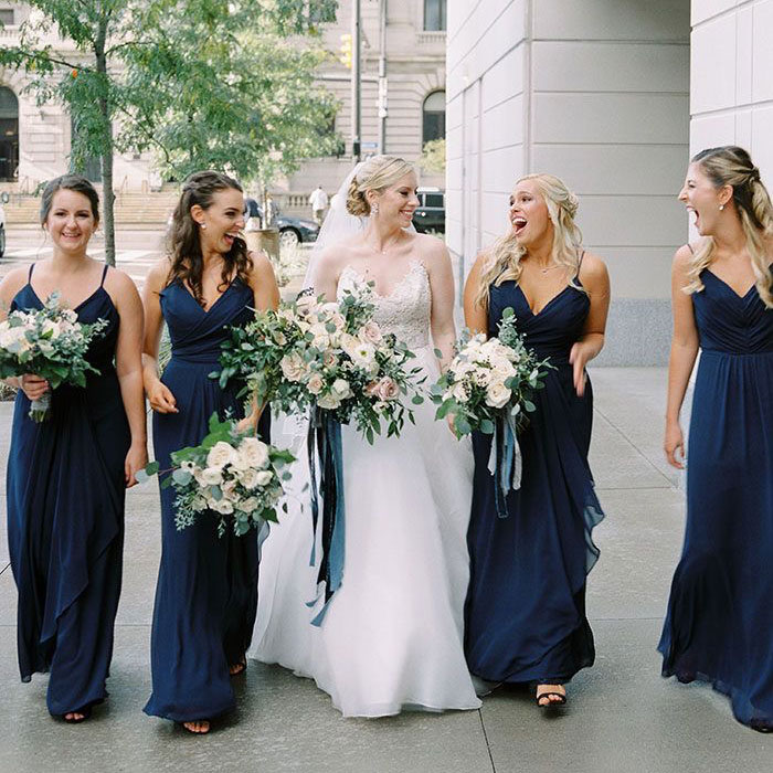 navy bridesmaid dresses under 100