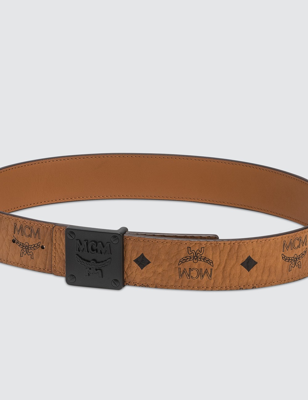 mcm monogram belt