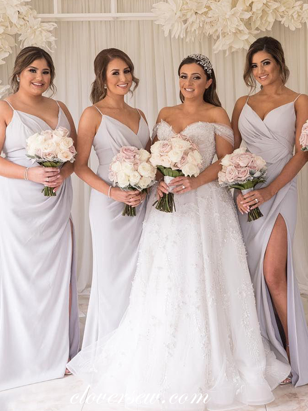 bridesmaid dresses with slits